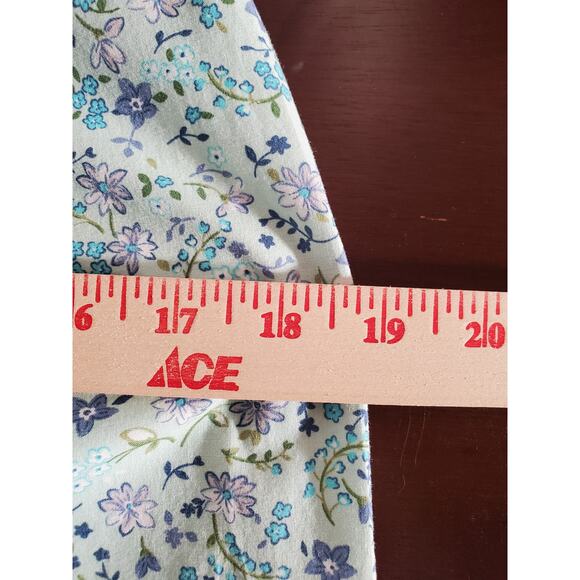 Vtg Dressbarn 90s Y2K Ditsy Floral Sheath Dress Size 8 Cottage Modest Blue Zip - Picture 12 of 13